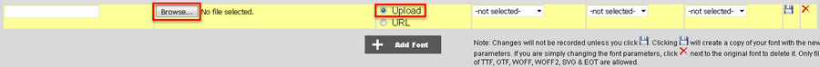 add font upload