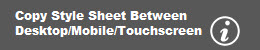 Copy styles to mobile button