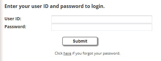 login form